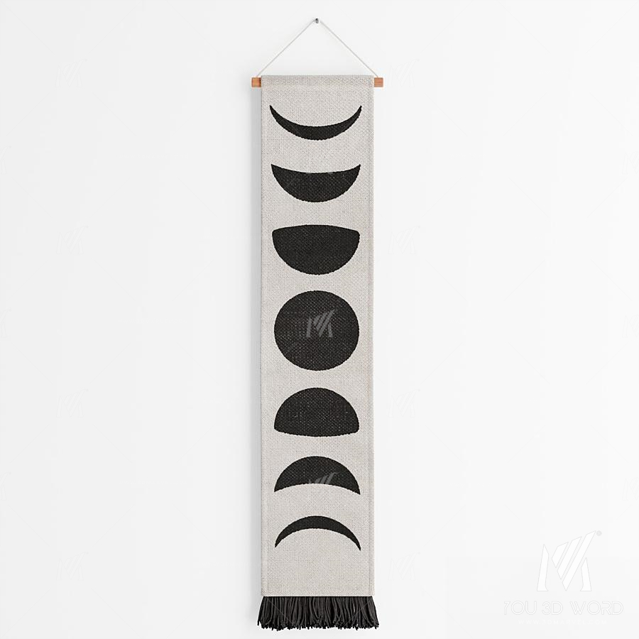 Moon phase wall hanging